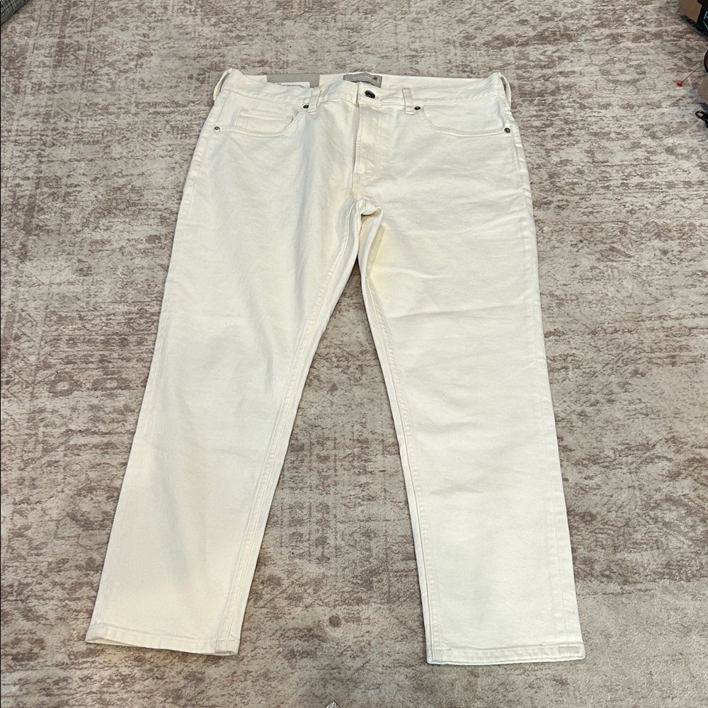Everlane cotton slim fit jeans Men's White Jeans 34x 28 NWT